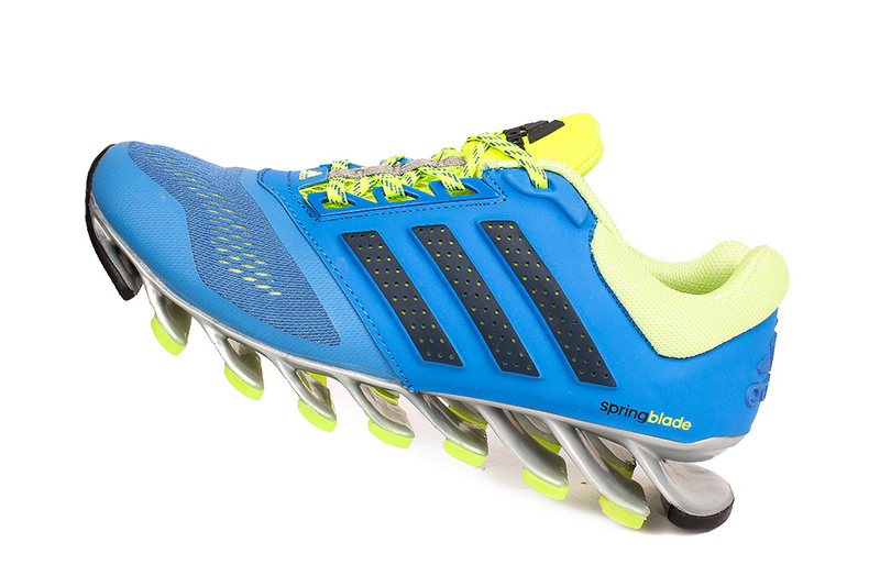 Men's Adidas Springblade 4 Running Shoes Sky Blue/Fluorescent