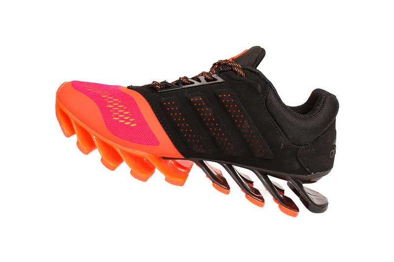 Men's Adidas Springblade 4 Running Shoes Black/Orange Red