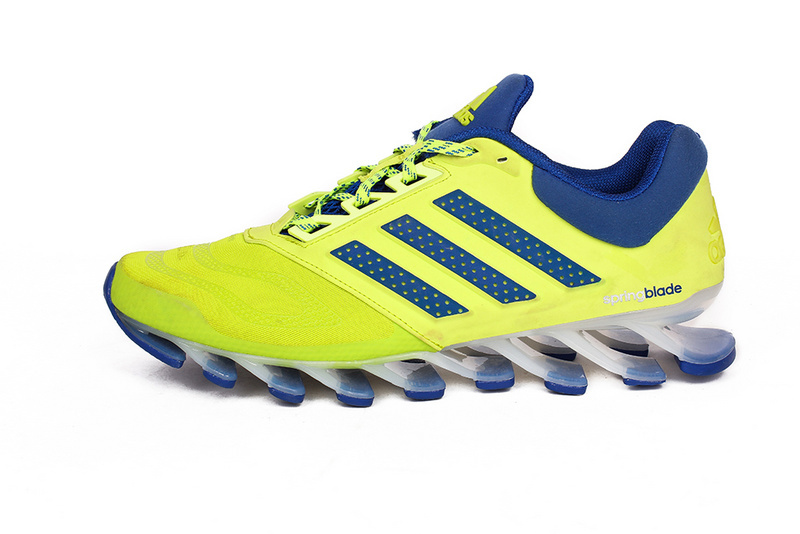 Men's Adidas Springblade 5 Running Shoes Yellow/Green