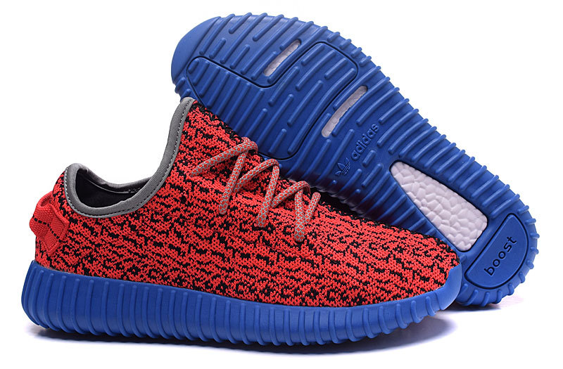 Women's Adidas Yeezy Boost 350 Shoes Red/Blue