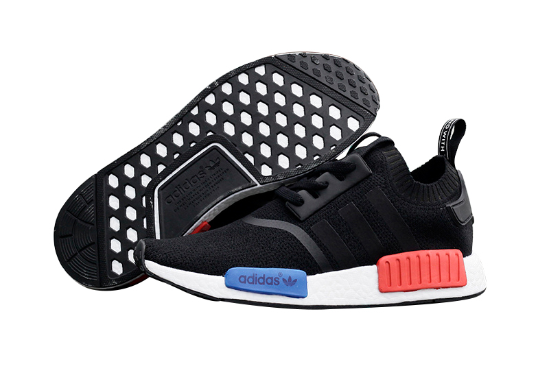 Men's Adidas Originals NMD High Top Sneaker Black/White/Blue/Red S79168